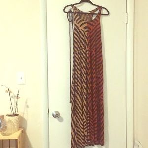 Stripped maxi dress
